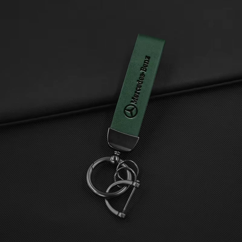 Porte-clés de voiture en cuir Mercedes Benz AMG