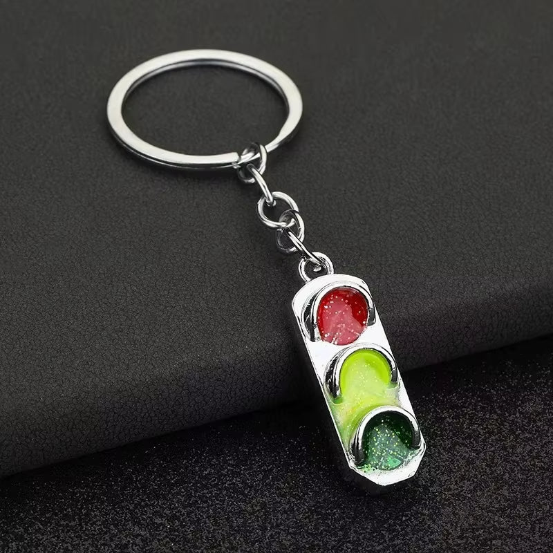 Porte-clés en acier inoxydable pour voiture, porte-clés créatifs avec pièces mécaniques.