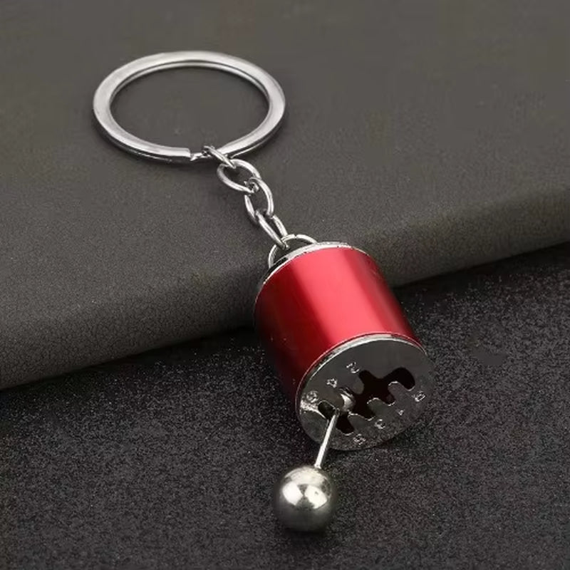 Porte-clés en acier inoxydable pour voiture, porte-clés créatifs avec pièces mécaniques.
