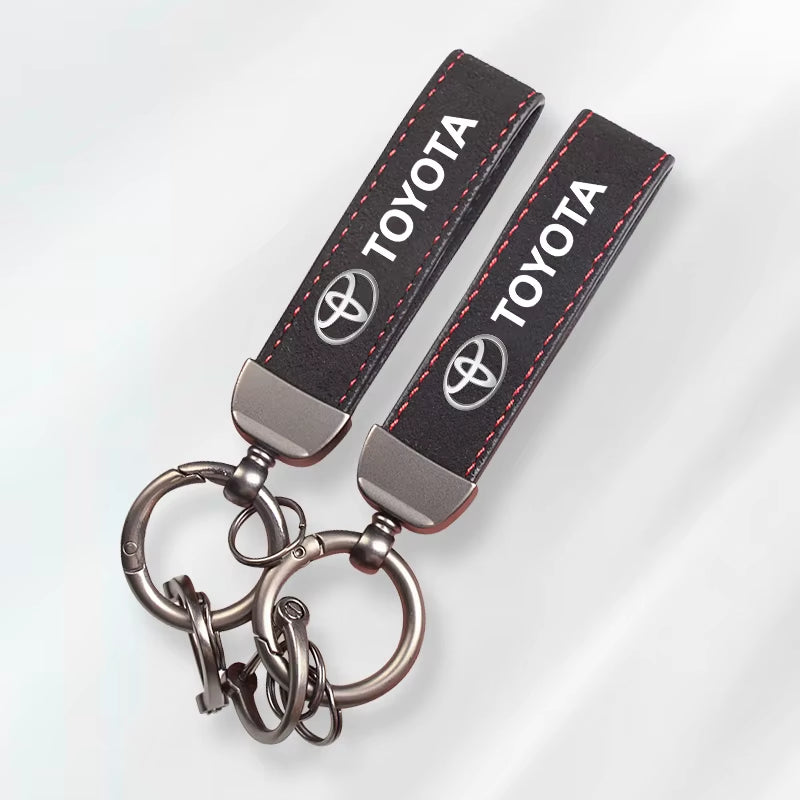 Porte-clés  de voiture en cuir Toyota