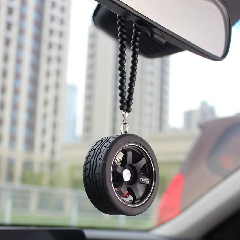 Pendentif décoration auto pour roue de voiture porte-clés Rétroviseur