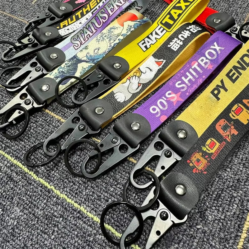 Porte-clés JDM Racing Culture Pendentif pour voiture ou moto 