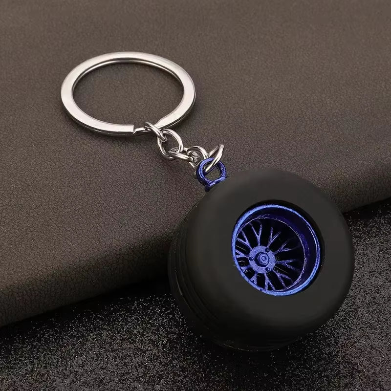 Porte-clés en acier inoxydable pour voiture, porte-clés créatifs avec pièces mécaniques.