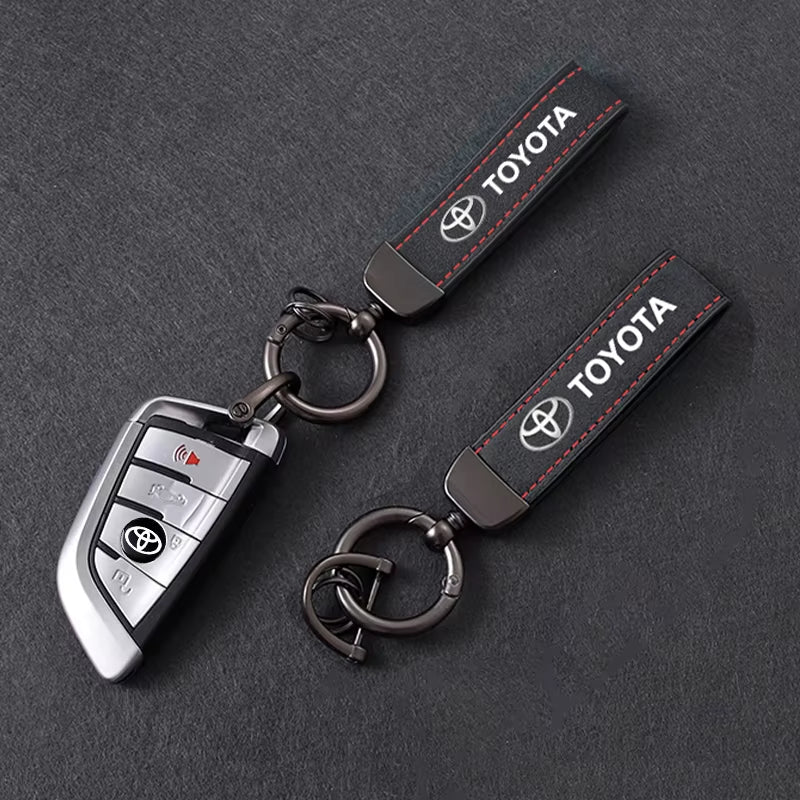 Porte-clés  de voiture en cuir Toyota