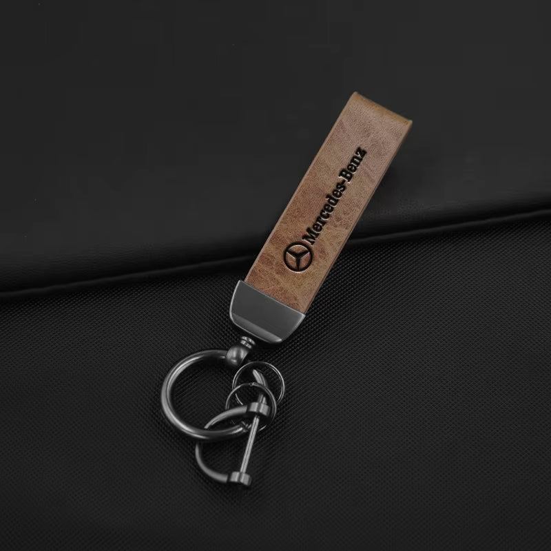 Porte-clés  de voiture en cuir Mercedes Benz AMG