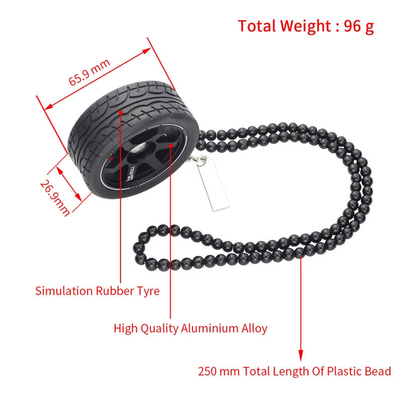 Pendentif décoration auto pour roue de voiture porte-clés Rétroviseur