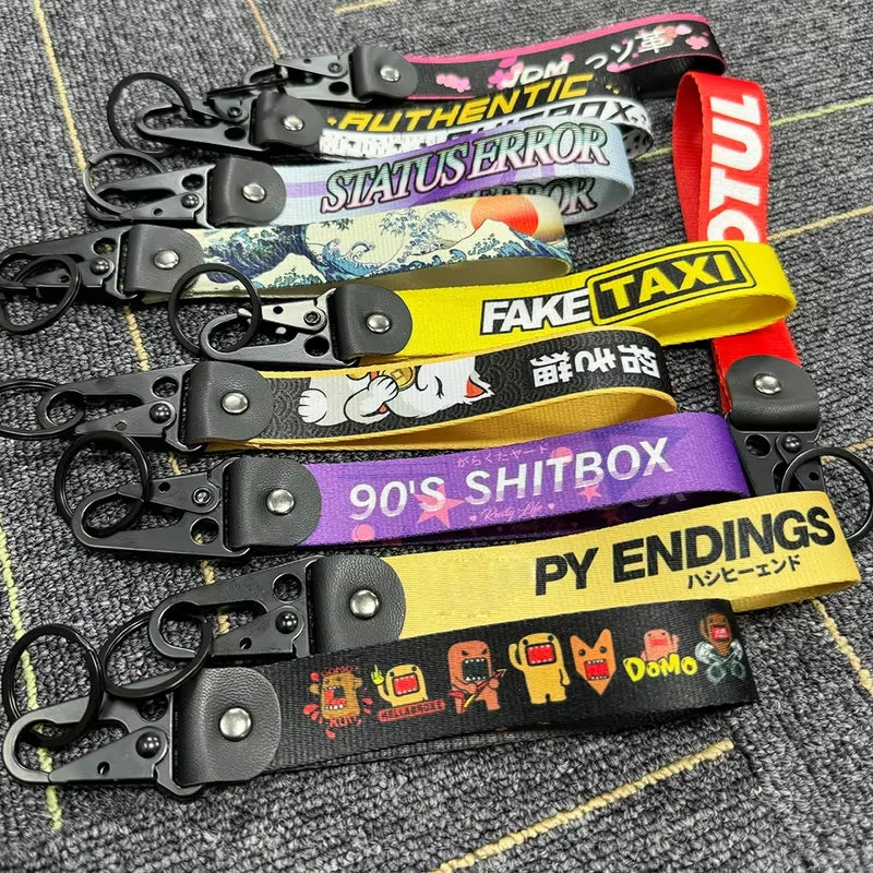 Porte-clés JDM Racing Culture Pendentif pour voiture ou moto 
