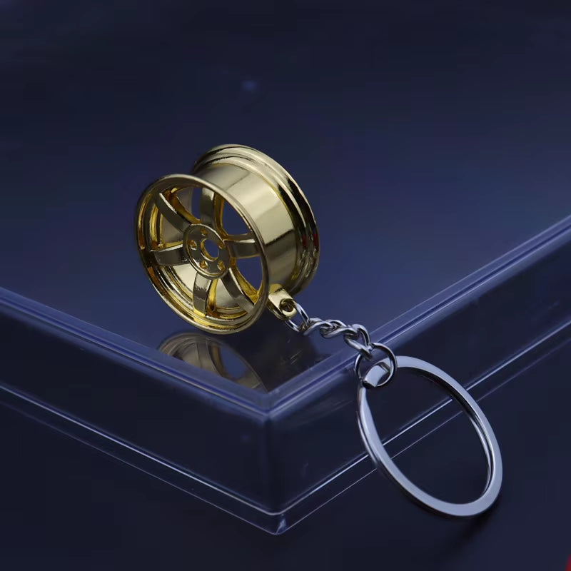 Porte-clés en acier inoxydable pour voiture, porte-clés créatifs avec pièces mécaniques.