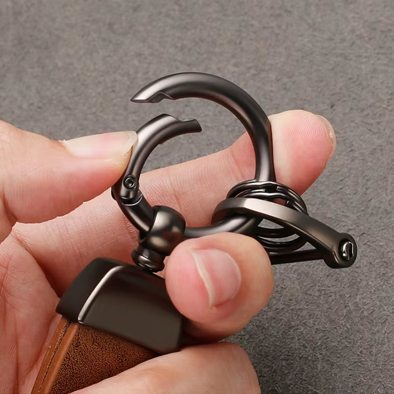 Porte-clés  de voiture en cuir Jeep