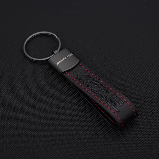 Porte-clés  de voiture en cuir Mercedes Benz AMG