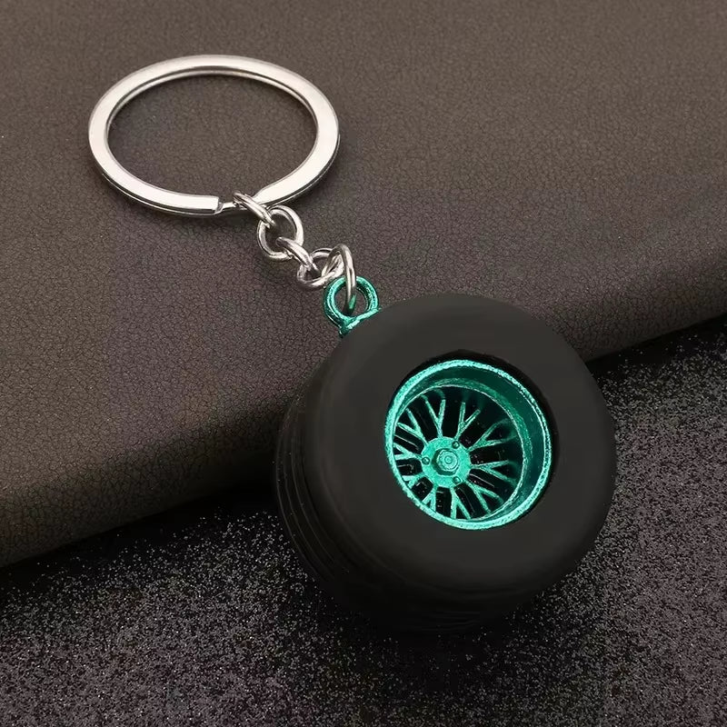 Porte-clés en acier inoxydable pour voiture, porte-clés créatifs avec pièces mécaniques.