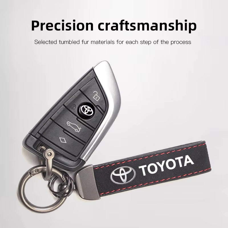 Porte-clés  de voiture en cuir Toyota