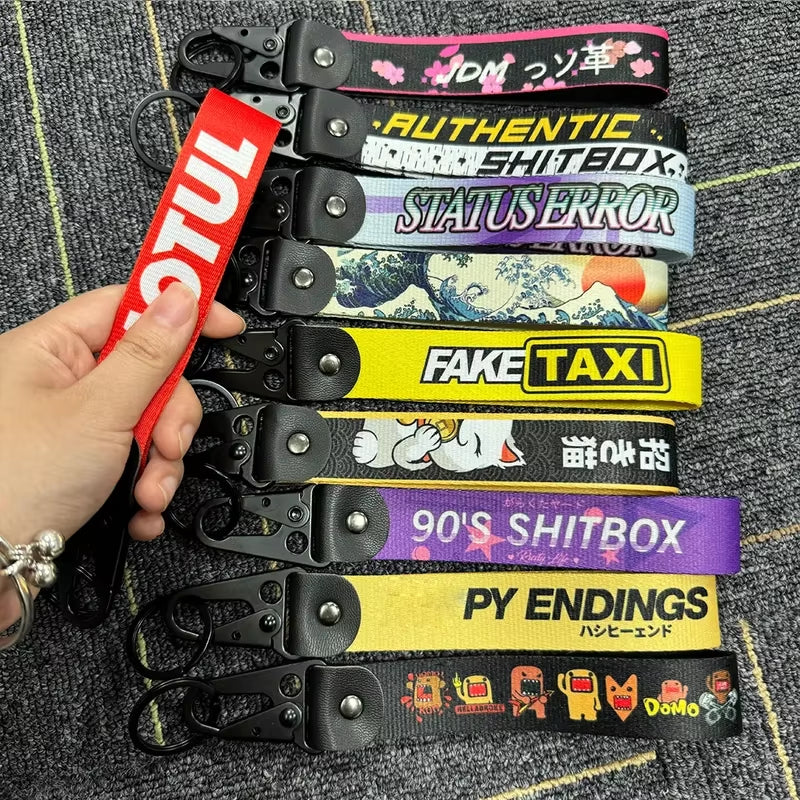 Porte-clés JDM Racing Culture Pendentif pour voiture ou moto 